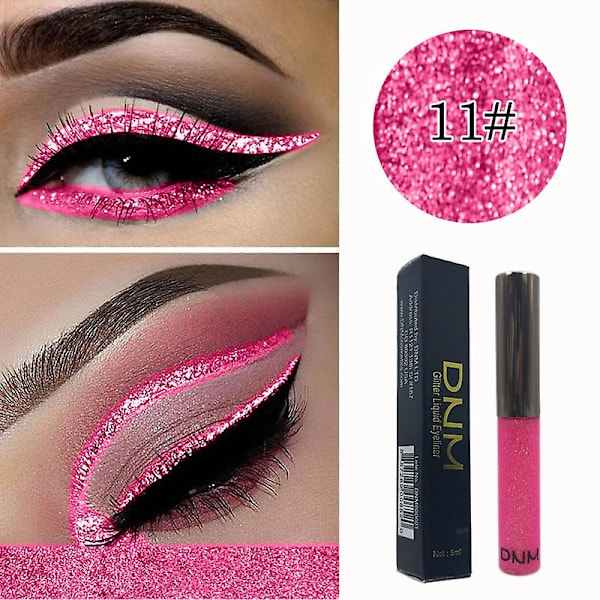 16 Farger Flytende Eyeliner Fargerik Glitter Vannfast Varig Rasktørkende Eyelinerpenn Øye Sminkeverktøy Skjønnhetskosmetikk Tslm1 a442