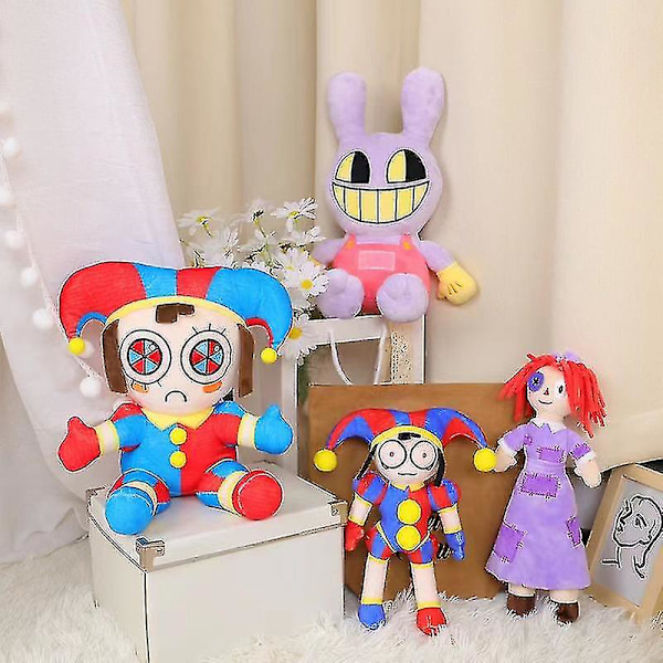 Fantastisk Digital Circus Plush, Pomni og Jax Plushies Leke for Barn Julegave a