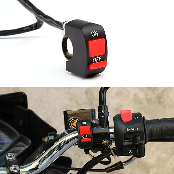 Universal Motorcykel Dobbelt Blinklys Afbrydere Motorcykel Scooter Køretøj Styrbøjle Montering Controller Switch Knap Blink