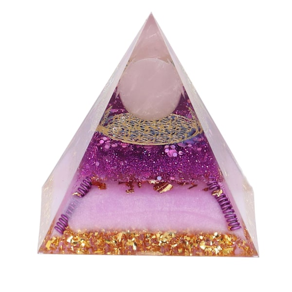 Orgonittpyramide Energigenrator for Beskyttelse, Healing, Meditasjon og Dekorasjon