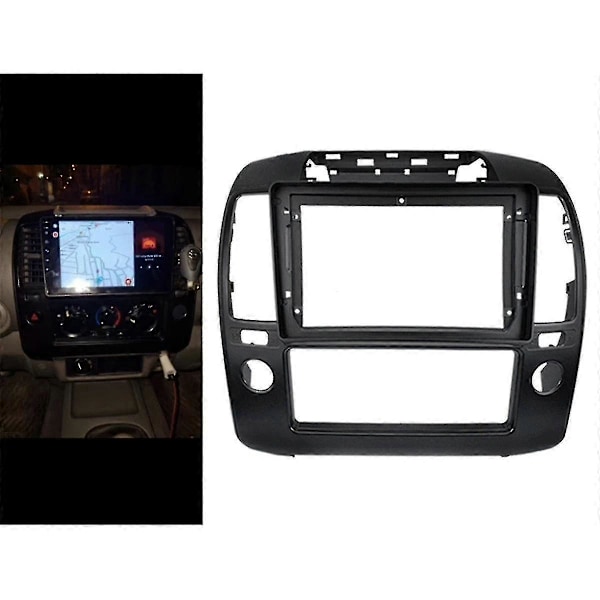 Bilstereoramme för Nissan Navara 2006-2012 Center Console Holder Refit Bilmultimediaspelare Bezel Faceplate