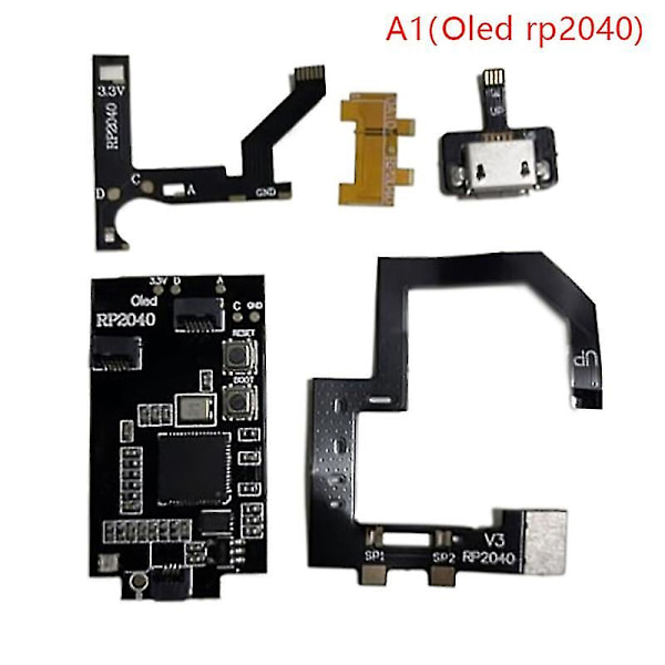 Oppgraderbar og blinkbar støtte for V4 V5-brikke, V1 V2, for OLED V5-brikke, for Lite Fly a1