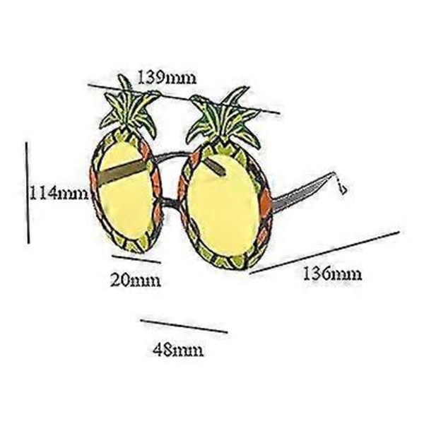 Ananas-muotoiset aurinkolasit juhliin ja prom-tapahtumiin - hauskat lasit