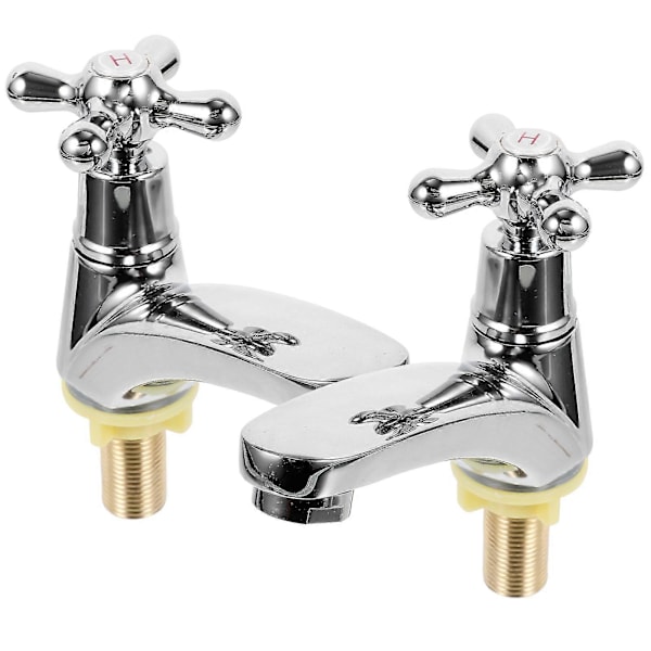 1 Par Baderomvask Faucet Moderne Vask Faucet Enkelt Håndtak Baderom Faucet (Kald Type, Varmt Type)