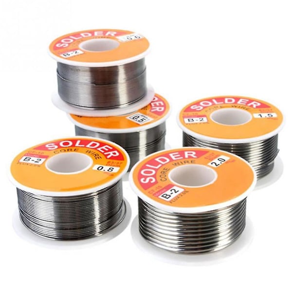 50g 0,3/0,4/0,5/0,6/0,8/1,0mm Kolofoniumkärnad Lödtenn Wire Reel Svetsverktyg size 4