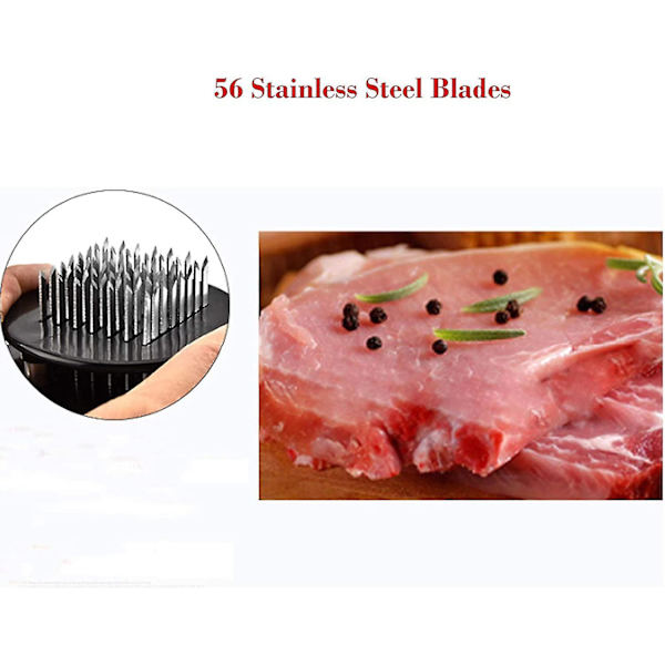 Kødkødsmaskine med 56 rustfrie stålblad, Køkkenkøkkenredskab Bedst til Grill, bøf