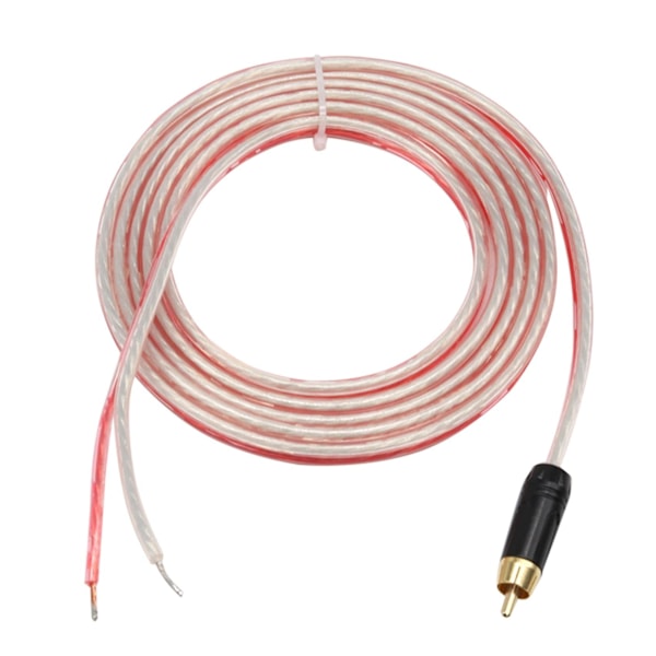 Ersättning reparation Högtalare Bare Wire kabel 5ft med RCA-kontakt till avskalade ändar
