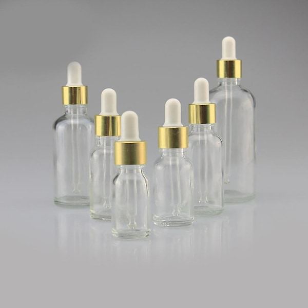 Mini 5ml-100ml Transparent Glas Reagens Væske Pipette Tom Kosmetikflaske Qinhai 100ml