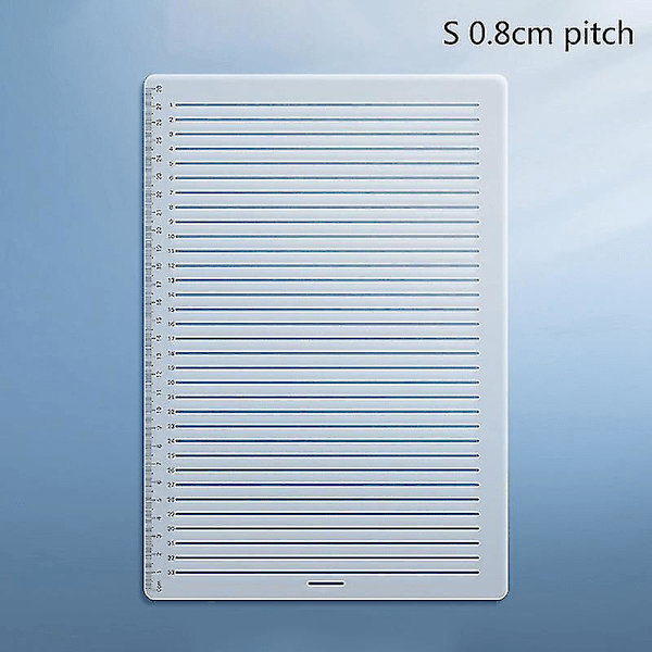 Calligraphy Stencil Straight Line A4 Clear Ruler Writing Tool Geometry Template-mxbc