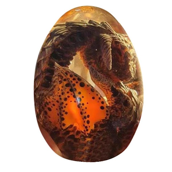 Lava Dragon Egg - Unelmakristalli Dinosauruksen Muna Matkamuisto Hartsi Veistos Koristeet Koti Sisustus