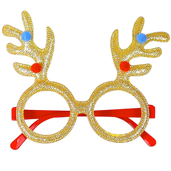 Vuxna Barn Jul Roliga Nyhetsglasögon Maskeradklänning Jul Fest Prop christmas antlers