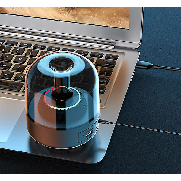 Kannettava Bluetooth-kaiutin Stereo High Fidelity Subwoofer RGB-valolla