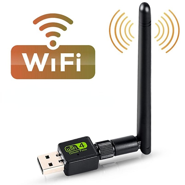 USB WiFi nettverkskort 150m enkeltbånd 2.4g