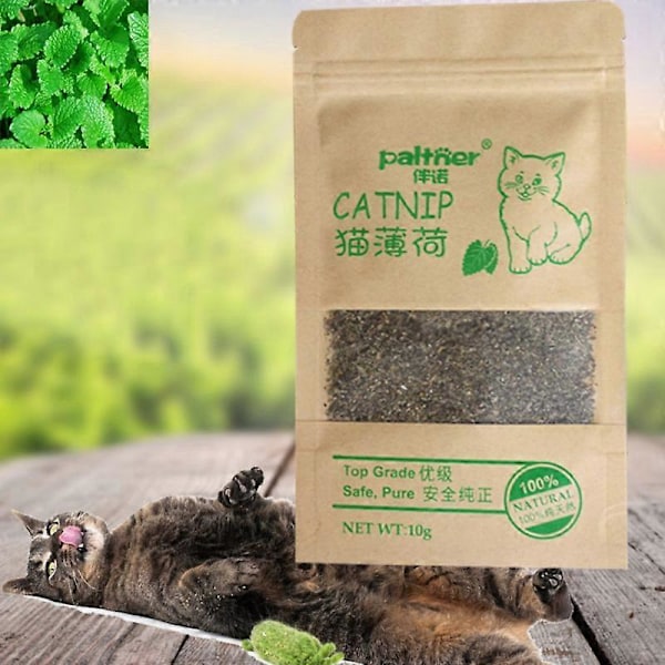 5 poser Simply Catnip Naturlig Organisk Premium Kattemynte 20g/pose Kattemynte Menthol Smak Kan Drysses på Leke og Kattemynteleker