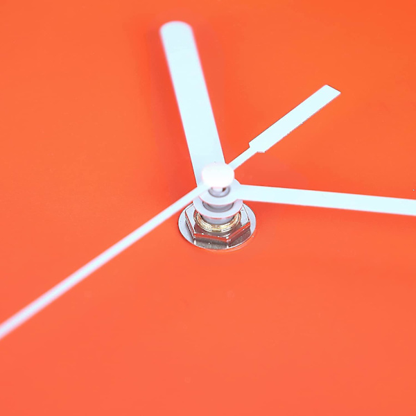 Modern Orange Väggklocka 10 Tum Silent Non Ticking Quartz Klockor Med Stora 3d Siffror För Vardagsrum Kök Barnrum-mxbc
