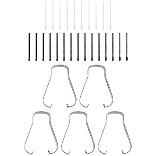 Stylus Nib S6 Nib S7 Etterfylling N10 Utskiftbar S22 Nib N20 Etterfylling 1 Sett 15 Svart og 10 Grå Pennhode