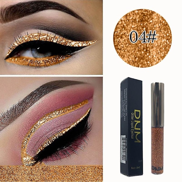 16 Farver Flydende Eyeliner Farverig Glitter Vandfast Langvarig Hurtigtørrende Eyeliner Pen Øjenmakeup Værktøj Skønhed Kosmetik Tslm1 a17