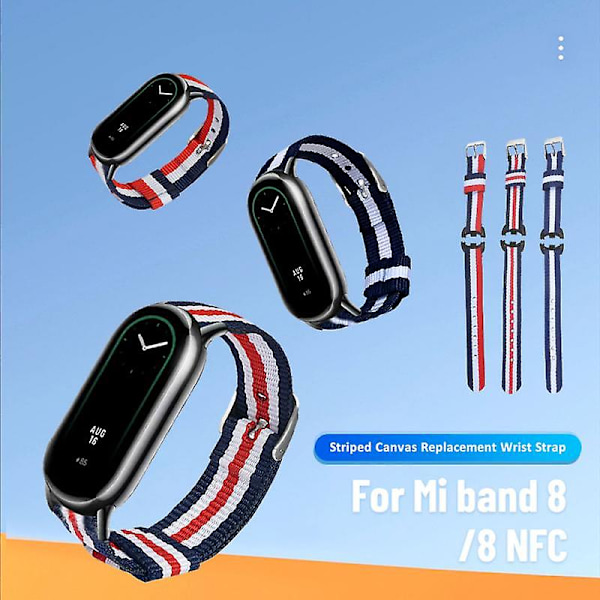 För Xiaomi Mi Band 8 Smartwatch Armband Sport Andningsbar Ersättningsarmband På Miband