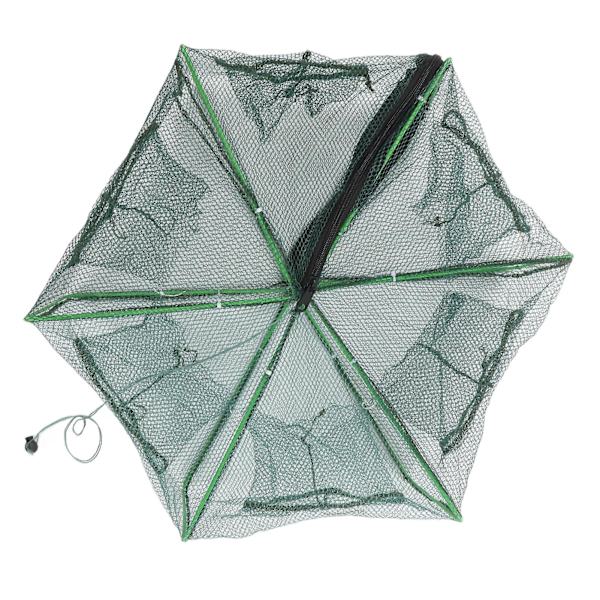 Fällbar Bärbar Räkbur 50x25cm - Automatisk Fiskefånge för Polygon Fiskebete