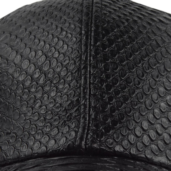 Mænds Baseball Cap Justerbar Rem Kunstig Læder Krokodille Print Hat