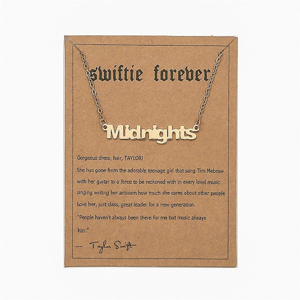 2024 Taylor Swift Album Halsband Kläder Smycken Tillbehör TS Inspirerade Halsband Presenter För Musikälskare Swiftie Fans Kvinnor Flickor Vänner Syster lover