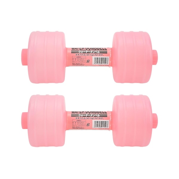 Rosa Justerbara Vattenfyllda Hantlar - 2 st Hemmakontors Gym Utrustning