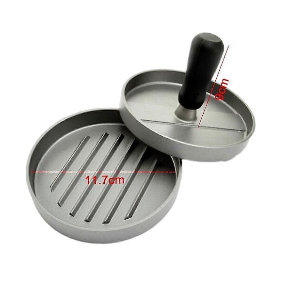 Non-stick Burgerpresse i Aluminium - Hamburger Patty Maker til Grill