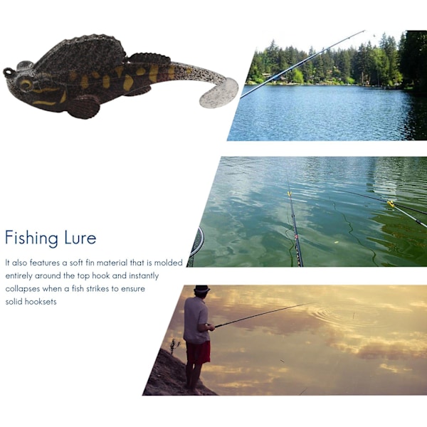 Mjukt fiskedrag Mjukt bete Blyjigg Mörkt sovande Swimbaits Mjukt bete Fiskebete Bas för fiske