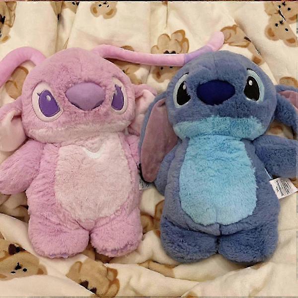 Talvinen piirretty kädenlämmitin Stitch -vesi-lämpöpullo söpö plusslelu lämmin käsi pink
