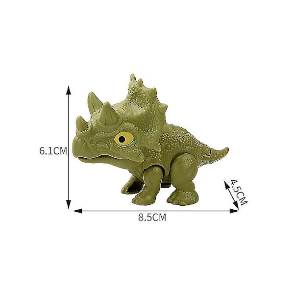 Mini Actionfigurer Fingerbidende Legetøj Jurassic Dinosaur Park Rygsæk Vedhæng Snap Squad T-rex Dino Bid Hånd Børn Drenge Legetøj 1 stk black tyrannosaurus