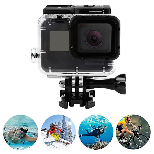 Vattentät kamerafodral för Gopro Hero 7 Black/ Hero 6 / Hero 5 / Hero Hd