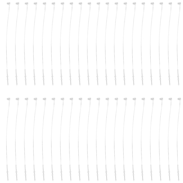 500 stk Hvite Snap Lock Pins Loop Prislapp Festespenner 5\" 130mm