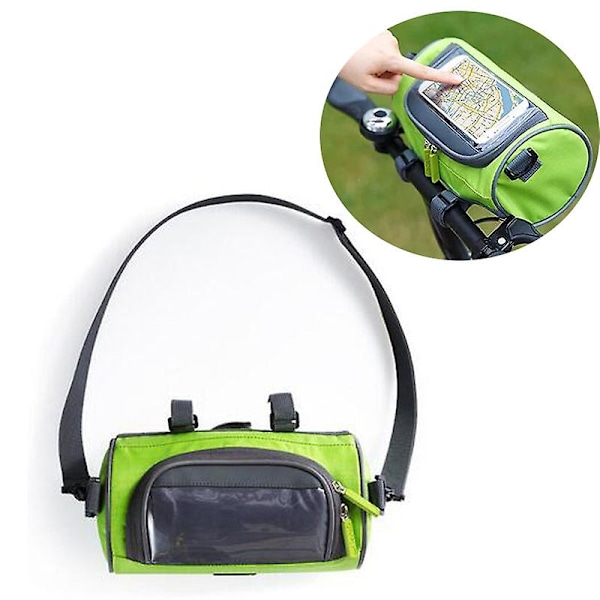 2 In 1 Bicycle Bag Handlebar Phone Holder Pouch Waterproof Mobile Phone Map Bag