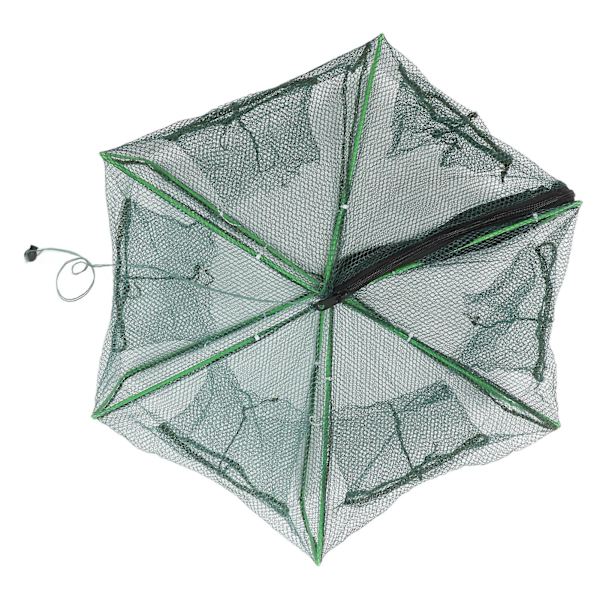 Foldbar Bærbar Rejeburet 50x25cm - Automatisk Fiskenetfælde til Polygon Fiskemad