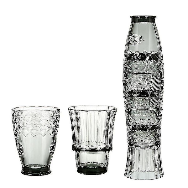 Koi Stack Ass Set Fiskformad Gobelet Cup Cocktail Ölglas Stapelbara Dricksglas Set Glasvaror För Hemmakontor Hus