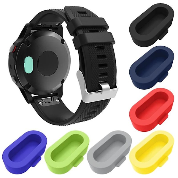 Silikon dammskyddsplugg fodral för Garmin Fenix 5 Forerunner 935 Anti-scratch laddare skydd