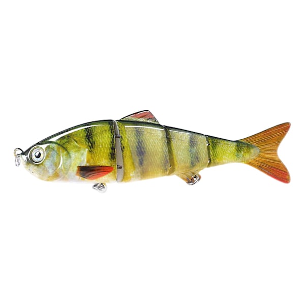 Bass Fiske Lures 3D Fisheye Simulering Hard Bait Multi Leddet Swimbaits Livaktig Sakte Synkende Svømmende Bass Lure Bait for Ferskvann Saltvann Fishi a