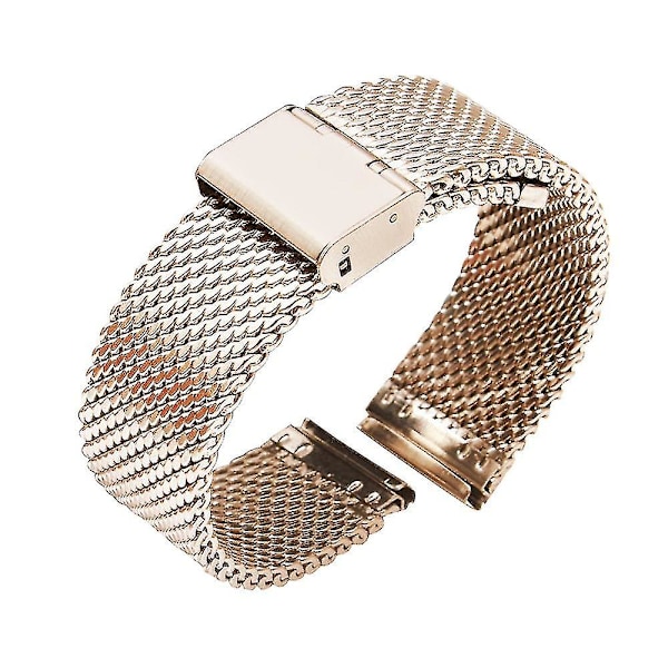 18mm 20mm 22mm 24mm Universal Milanese Urverkrem Quick Release Urverkrem Band Mesh Rustfritt Stål Rem Armbåndsbelte Svart 24mm