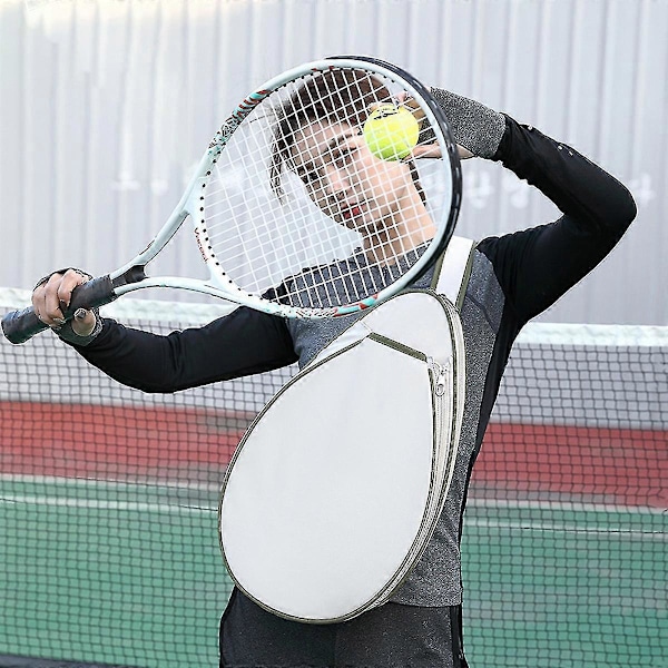 Tennisryggsäck Multifunktionell Liten Racket Tennisväska Vattentät Tennisryggsäck Stativ För Män Och Kvinnor white