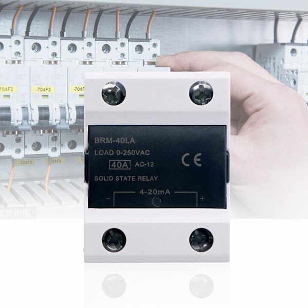 Brm-80la 80a Enfase Solid State Relæ Flammehæmmende Spændingsregulator Qinhai