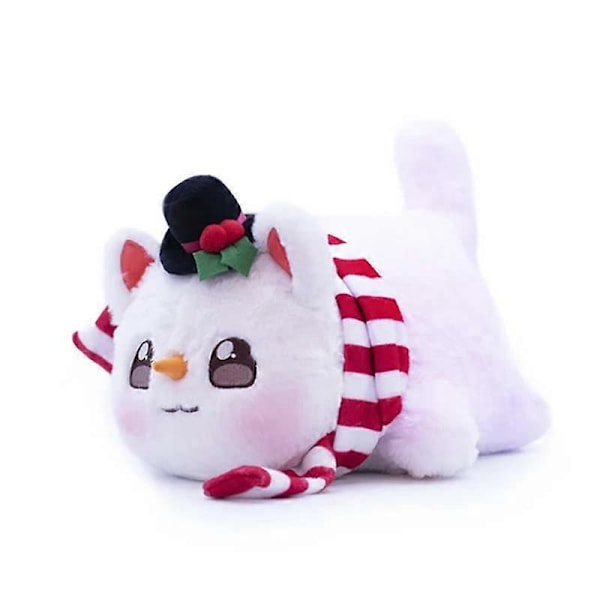 Aphmau Meows Kissan Pehmolelu Pehmeä Meemeow Täytetty Donut Kissan Pehmolelut Kawaii Ranskalaiset Perunat Cheeseburger Ruoka Pehmolelu Joululahjat 20cm snowman