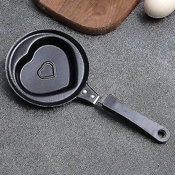 Miniägg frukost stekpanna Multi-style Non-stick pannkaka crepe pan mögel för hem kök (svart) (1 st)