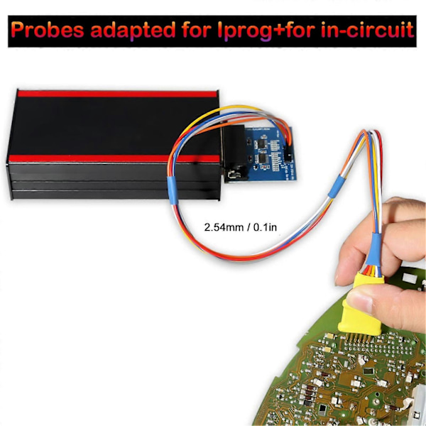 5-delad probesatsadapter som fungerar utan lödningspinnar, fungerar med ECU för Xprog/iProg