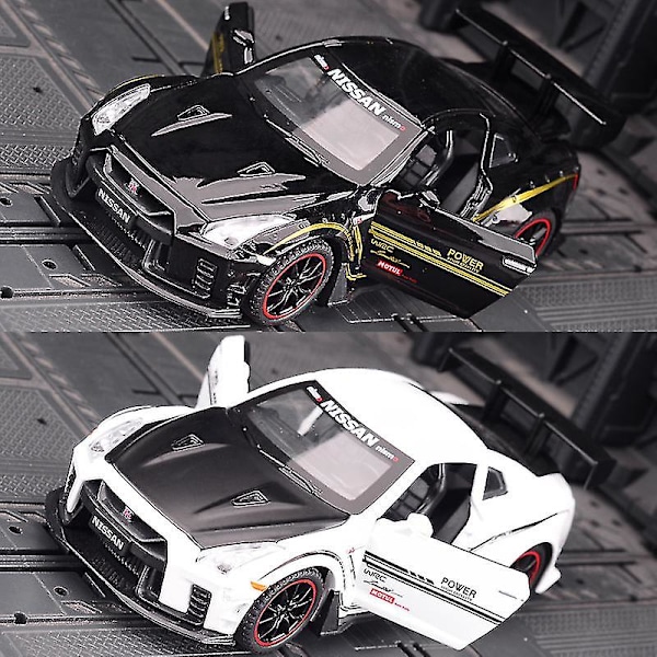 Ny 1:32 Nissan GTR GT-R R35 Legetøjsbil i Metal - Modelbil - Legetøjsbiler til Børn - Gave til Drenge - Sxq purple