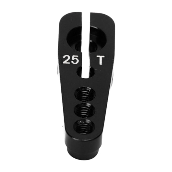 25T Aluminium Legering Justerbare 3 Hull Servo Horn Kompatibel 1/10 RC Biler - Solid og Svart
