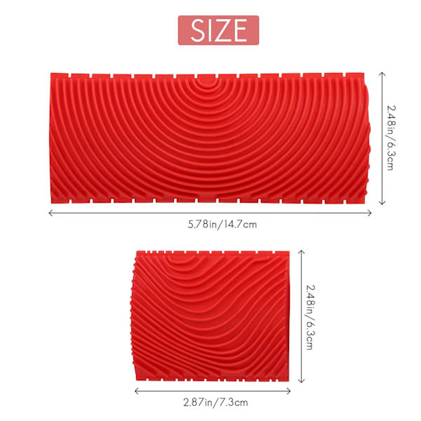2 stk 3 tommer 6 tommer Imitert trekorns malervals pensel veggmalingsverktøysett veggteksturkunst