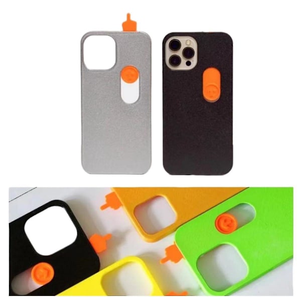 3D Printed Sliding Middle Finger Phone Case Toy Gesture Toy Model for iPhone 15