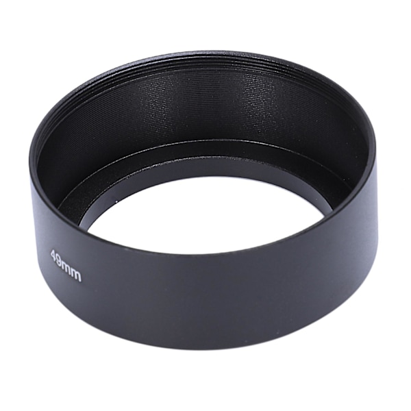 49mm Skrue Bjerg Standard Metal Linseskygge Modlysblænde Solskærm til Canon Nikon Pentax Sony Olympus
