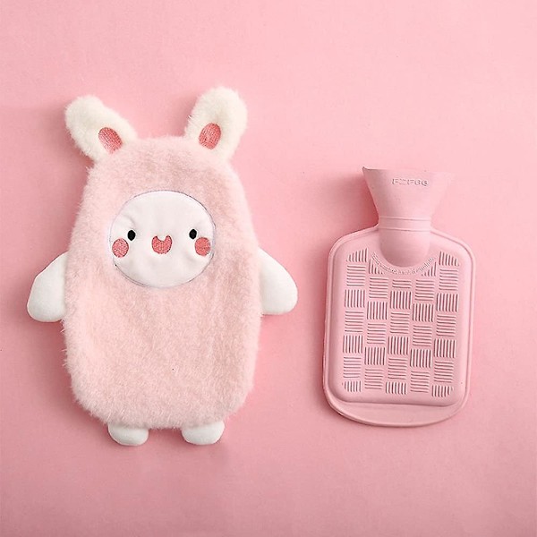 Hot Water Bottle with Soft Natural Rubber Cover Leak Proof Hot Water Bottle with Removable Cover 0.5 Liters Provide Warmth and Comfort Perfect for Win