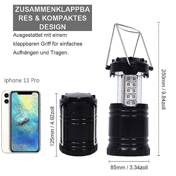 Utomhus ultra-ljus stretch tältlampa campinglampa